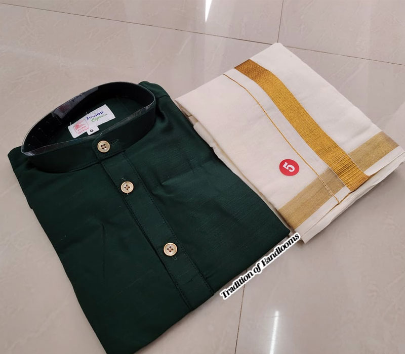 Kurtha and Mundu Combo for Kids