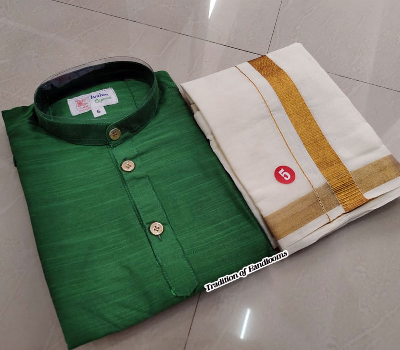 Kurtha and Mundu Combo for Kids