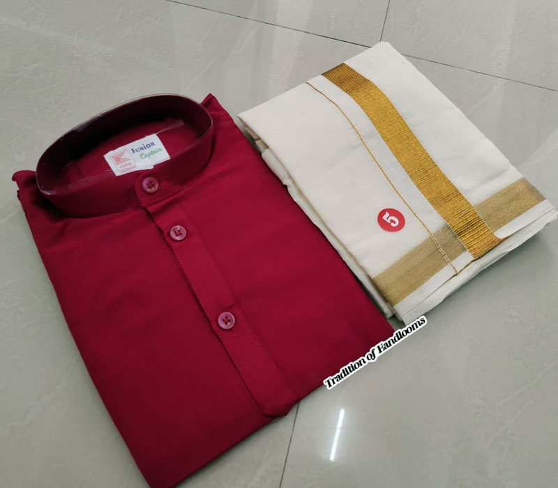 Kurtha and Mundu Combo for Kids
