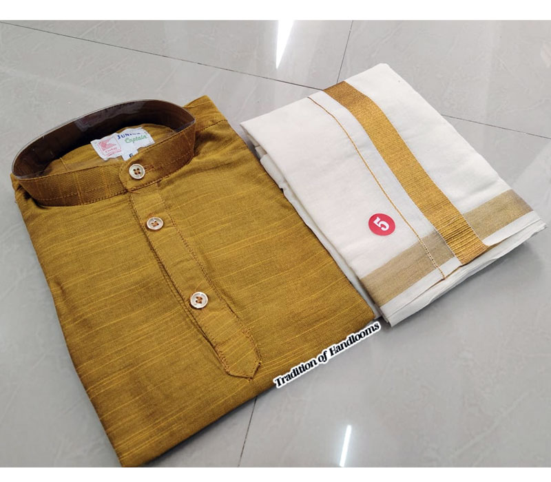 Kurtha and Mundu Combo for Kids
