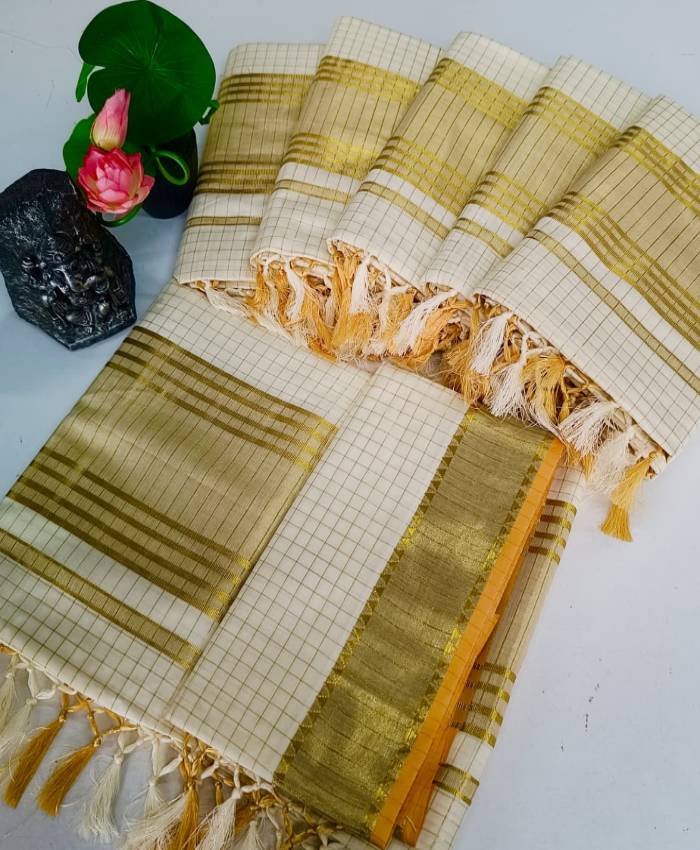 Buy Handloom Replica saree in Powerloom online